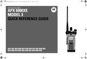 Motorola APX 6000XE 3 Guide De Référence Rapide