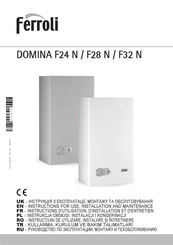Ferroli DOMINA F32 N Instructions D'utilisation, D'installation Et D'entretien