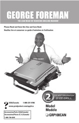 George Foreman GRP100CAN Guide D'entretien Et D'utilisation