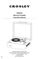 Crosley CR6255A Manuel D'instructions