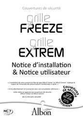 Albon GRILLE Freeze Notice D'installation Et Utilisateur