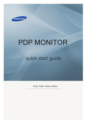 Samsung SyncMaster P50H Guide De Démarrage Rapide