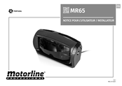 Motorline professional MR65 Notice Pour L'utilisateur/Installateur