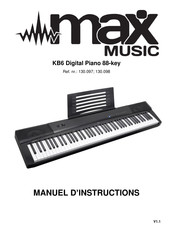 Max Music KB6 Manuel D'instructions