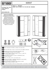 SCIAE KARAT 3615 VITRINE 1PO 1PG 18SA4020 Notice De Montage