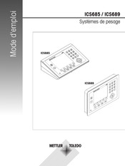 Mettler Toledo ICS685 Mode D'emploi