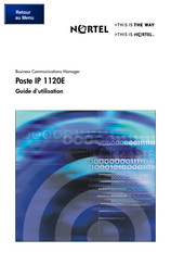 Nortel Poste IP 1120E Guide D'utilisation