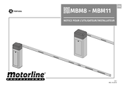 Motorline professional MBM11 Notice Pour L'utilisateur/Installateur