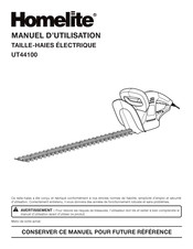 Homelite UT44100 Manuel D'utilisation