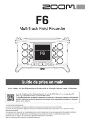 Zoom F6 Guide De Prise En Main
