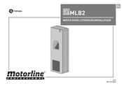 Motorline professional MLB2 Notice Pour L'utilisateur/Installateur