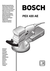 Bosch PEX 420 AE Instructions D'emploi