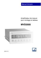 HBM MVD2555 Manuel D'emploi