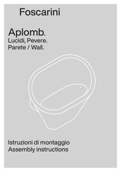 FOSCARINI Aplomb Instructions De Montage