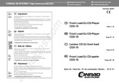 Conrad CDX-10 Notice D'emploi