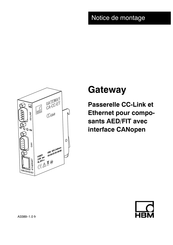 HBM Gateway CC-Link Notice De Montage