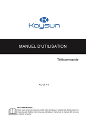 Kaysun KID-05.4 S Manuel D'utilisation