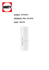 Hotpoint EBL 18 O3 F Serie Mode D'emploi