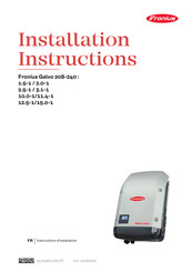 Fronius Galvo 208-240 2.0-1 Instructions D'installation