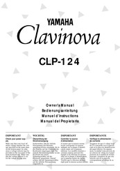 Yamaha Clavinova CLP-124 Manuel D'instructions