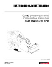 Wallenstein C3540 Instructions D'installation