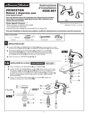 American Standard PRINCETON 4508.801 Instructions D'installation