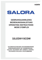 Salora 32LED9115CDW Mode D'emploi