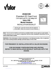 Valor President ZC Cast Front Instructions D'installation
