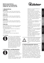 Kübler CODIX 542 Notice De Mise En Service