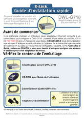 D-Link AirPlus G DWL-G710 Guide D'installation Rapide