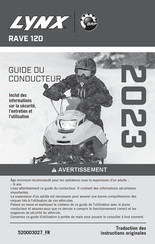 BRP LYNX RAVE 120 2023 Guide Du Conducteur