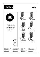 Güde MIG 250 ZD/A Mode D'emploi
