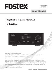 Fostex HP-A8MK2 Mode D'emploi