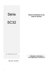 BETA Electronics SC32 Serie Notice D'utilisation Et De Mise En Service