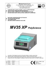 PolyScience MV35 XP Instructions Pour L'installation, L'emploi Et L'entretien