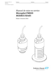Endress+Hauser Micropilot FMR20 Manuel De Mise En Service