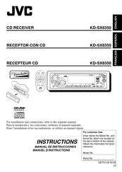 JVC KD-SX8350 Manuel D'instructions