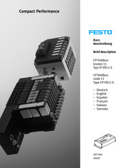 Festo CP-FB11-E Manuel D'utilisation