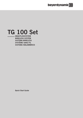 Beyerdynamic TG 100 Set Guide De Démarrage Rapide