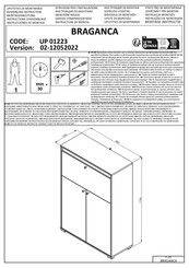 my home BRAGANCA UP 01223 Instructions D'assemblage