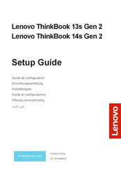 Lenovo ThinkBook 13s Gen 2 Guide De Configuration