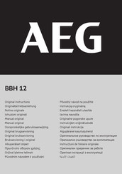 AEG BBH 12 Notice Originale