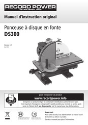 Record Power DS300 Manuel D'instructions Original