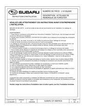 Subaru L101SSJ005 Instructions D'installation