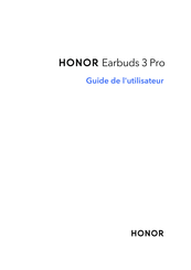 honor Earbuds 3 Pro Guide De L'utilisateur