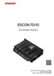 Maxon ESCON 70/10 Mode D'emploi