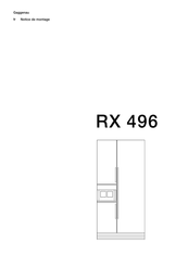 Gaggenau RX 496 Notice De Montage