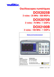 Chauvin Arnoux Metrix DOX2070B Notice De Fonctionnement