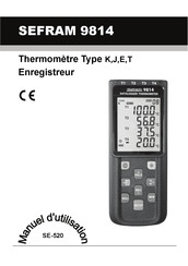 SEFRAM 9814 Manuel D'utilisation