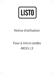 Listo MOG L3 Notice D'utilisation